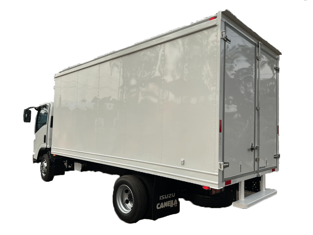 Imagen de la parte de atrás de un furgón
